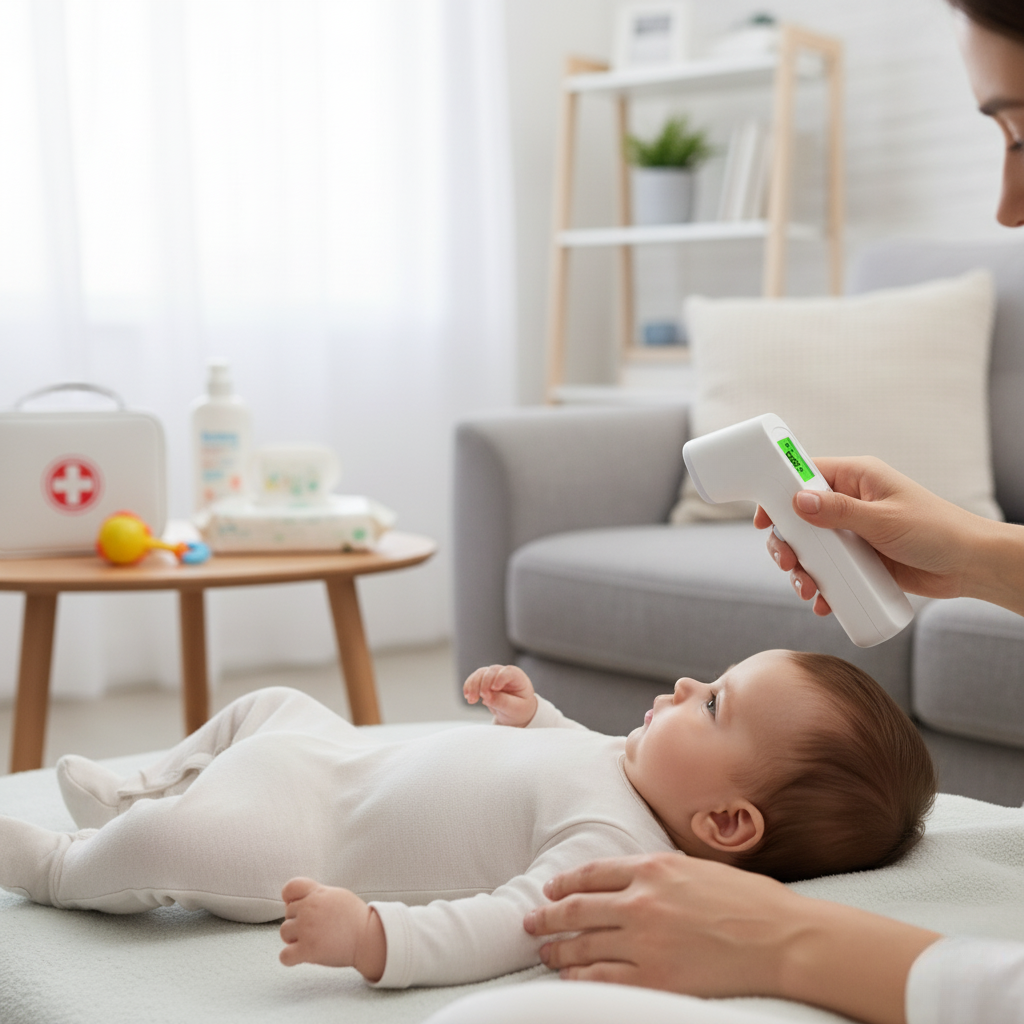 BowLift | Infrared Digital Baby and Adult Thermometer Non Contact Forehead and Ear Temperature Reader