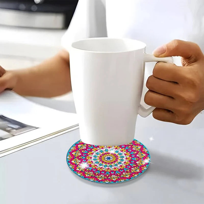 BowLift | Diamond Crafts Coaster Diamond Painting Coaster (Mandala)