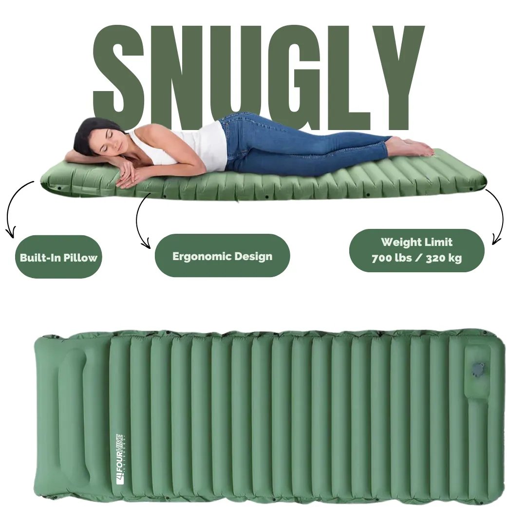 BowLift | GreenCloud Air Sleeping Pad: Ultimate Comfort for Every Adventure