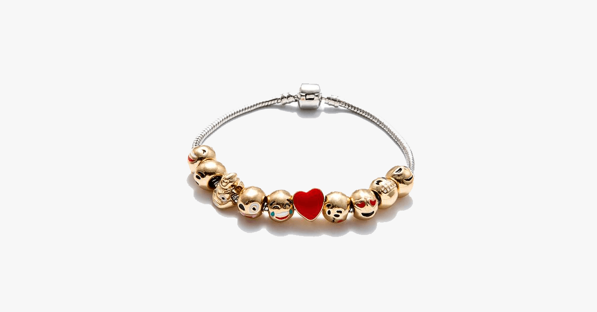 BowLift | Emoticon Bracelet - Expressive Charm Bracelet for Your Quirky Look