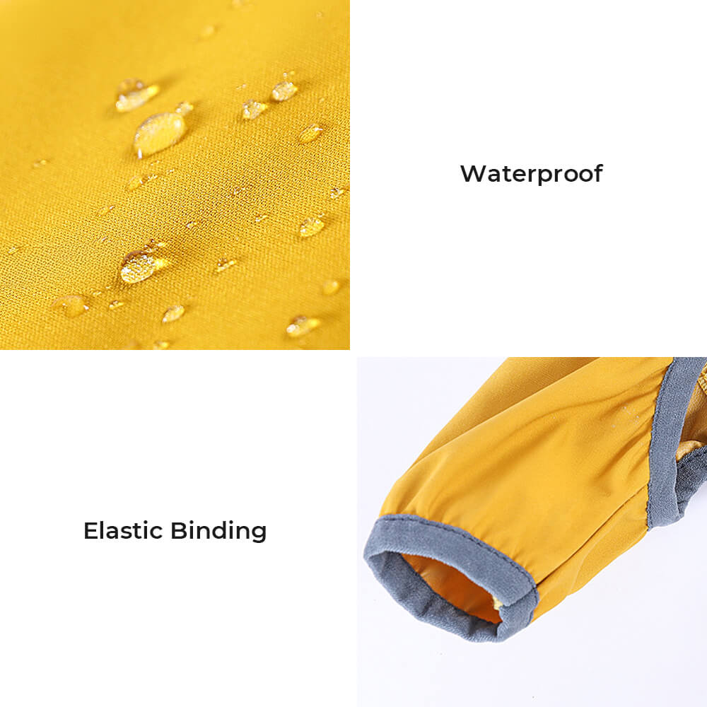 BowLift | Stylish waterproof adjustable reflective stripe dog rain jacket with hood