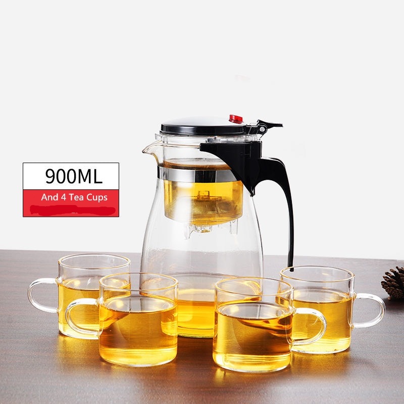 BowLift | TeaTime Heat Resistant Glass Teapot