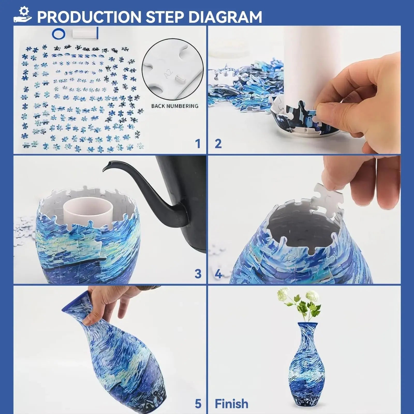 BowLift | 3D-Puzzle-Vase