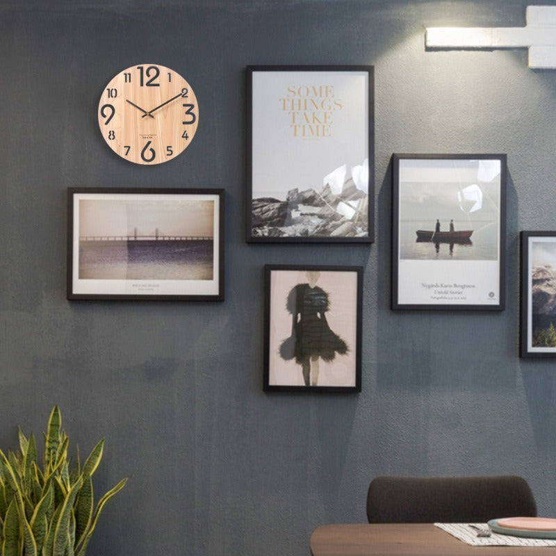 BowLift | 3D Wall Clock Made of Wood