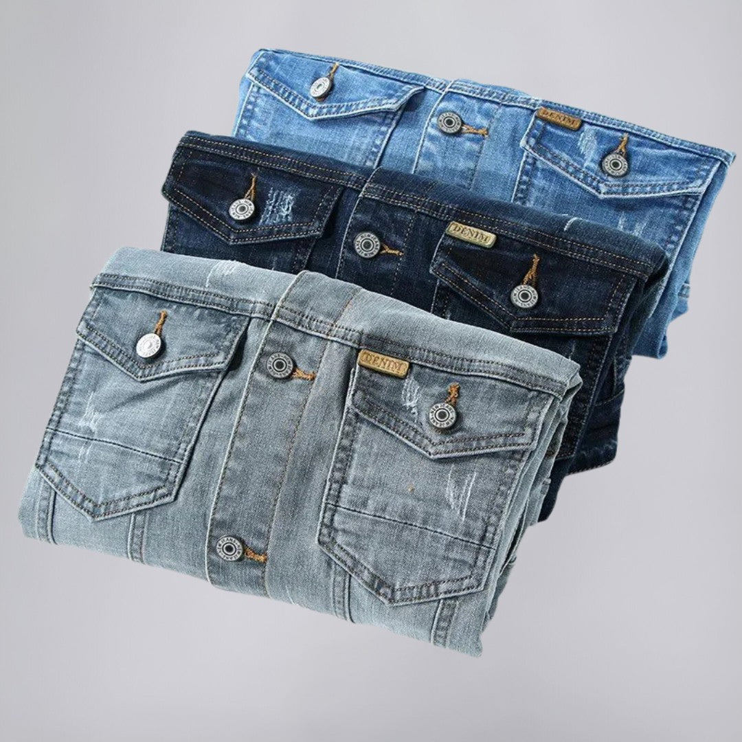 Vintage Denim Jacket with Timeless Appeal