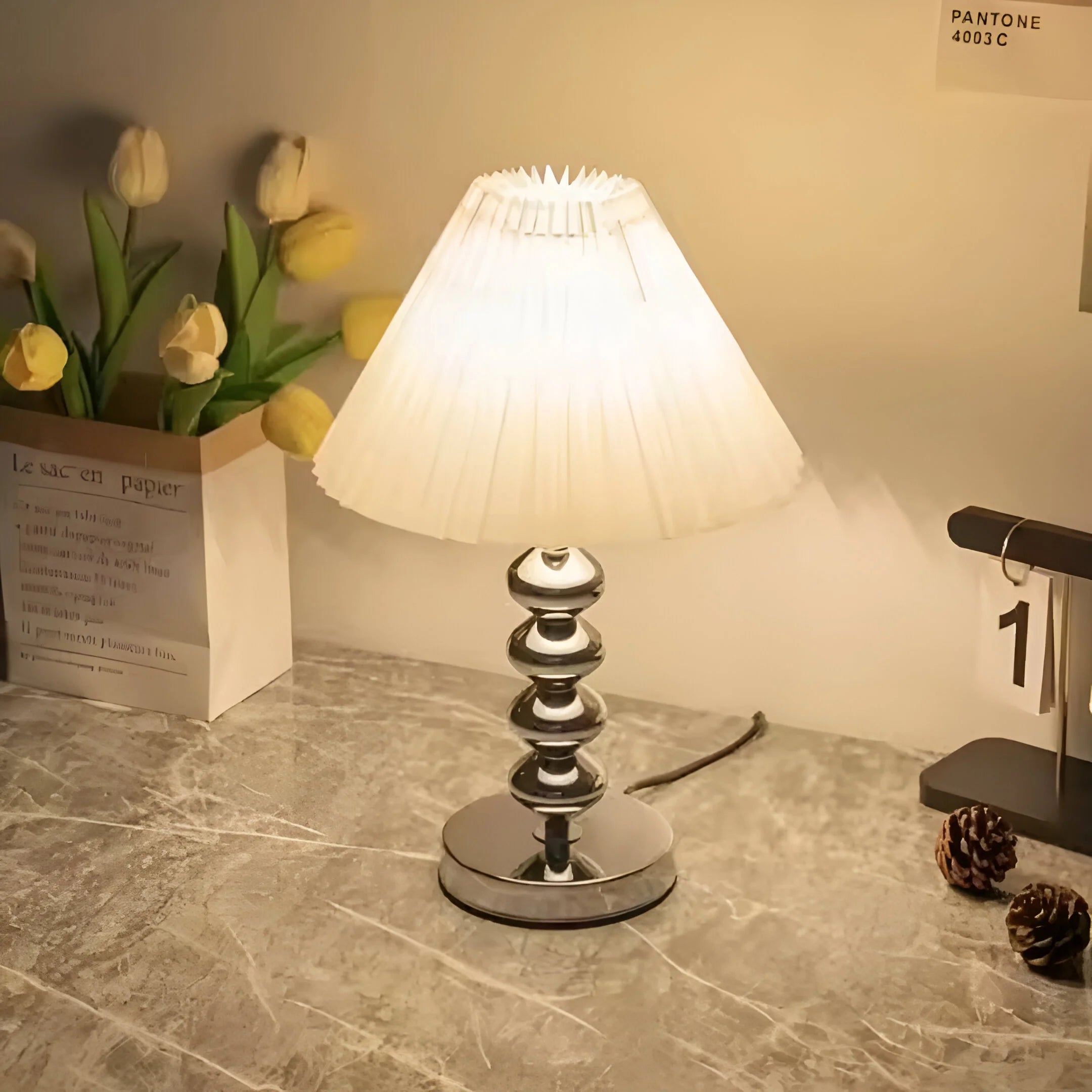 GlowHush – Minimalist Table Lamp