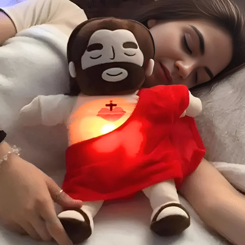 BowLift | Breathing Jesus Soothing Plushie for Sleep Aid