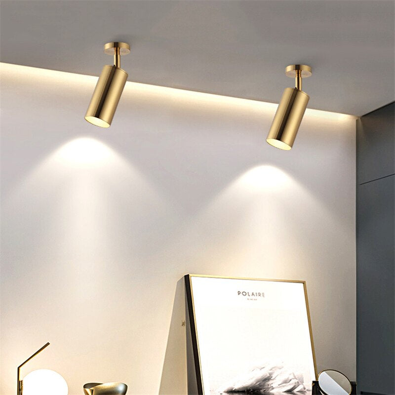 BowLift | Nordic Brass Gold Spotlight - 5W/10W Led -Lamp