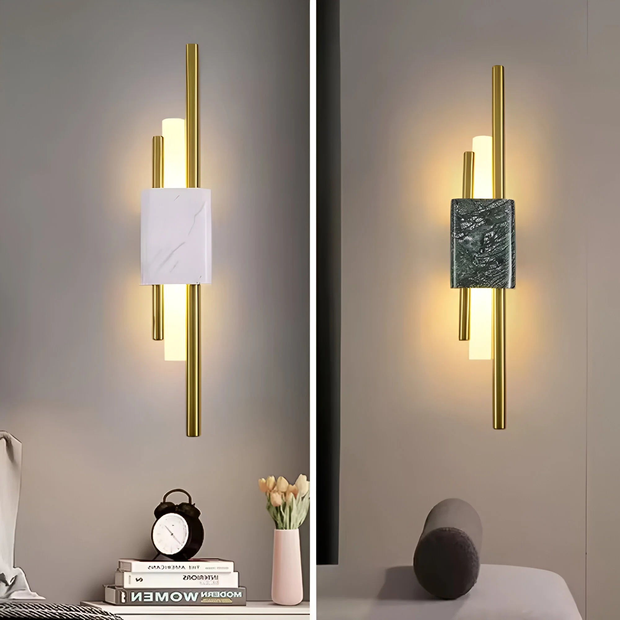 LumiStone – Elegant Marble Wall Light