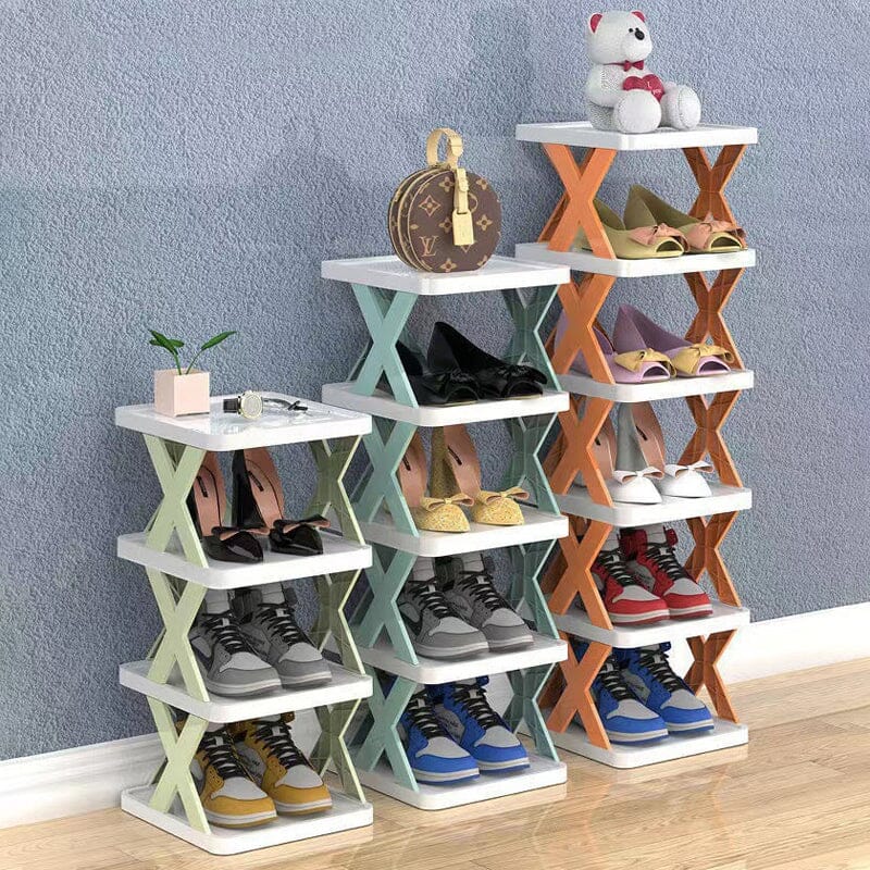 BowLift | Foldable Multi-Layer Shoe Rack, Shoe Storage Organizer