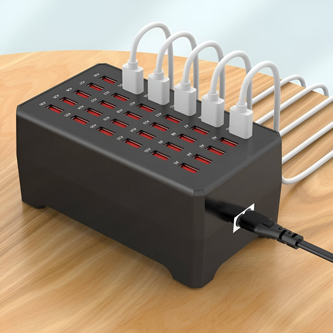 BowLift | 30-Port Multi USB Charging Station with Fast Charge