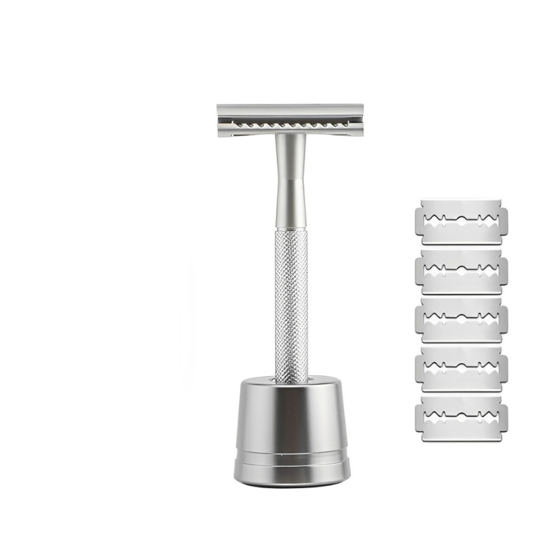 BowLift | 5-blade luxury razor in rose gold, silver, black & grey