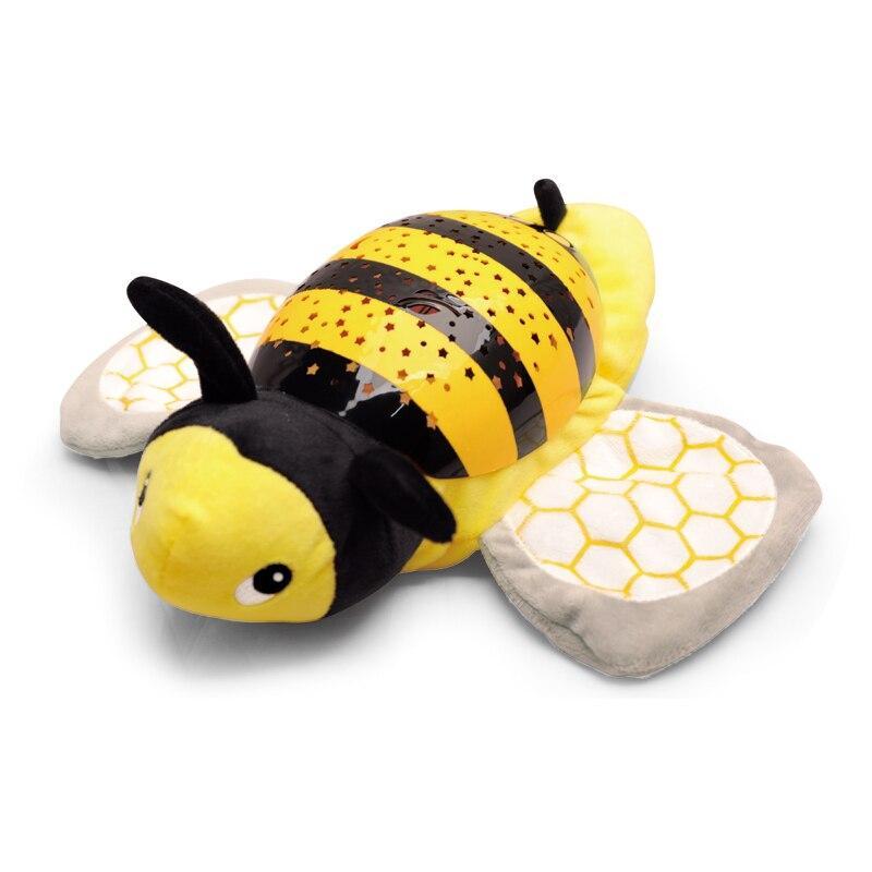 BowLift | Baby Sleep LED Lighting Stuffed Animal Led Night Lamp Plush Toys With Music & Stars Projector Light