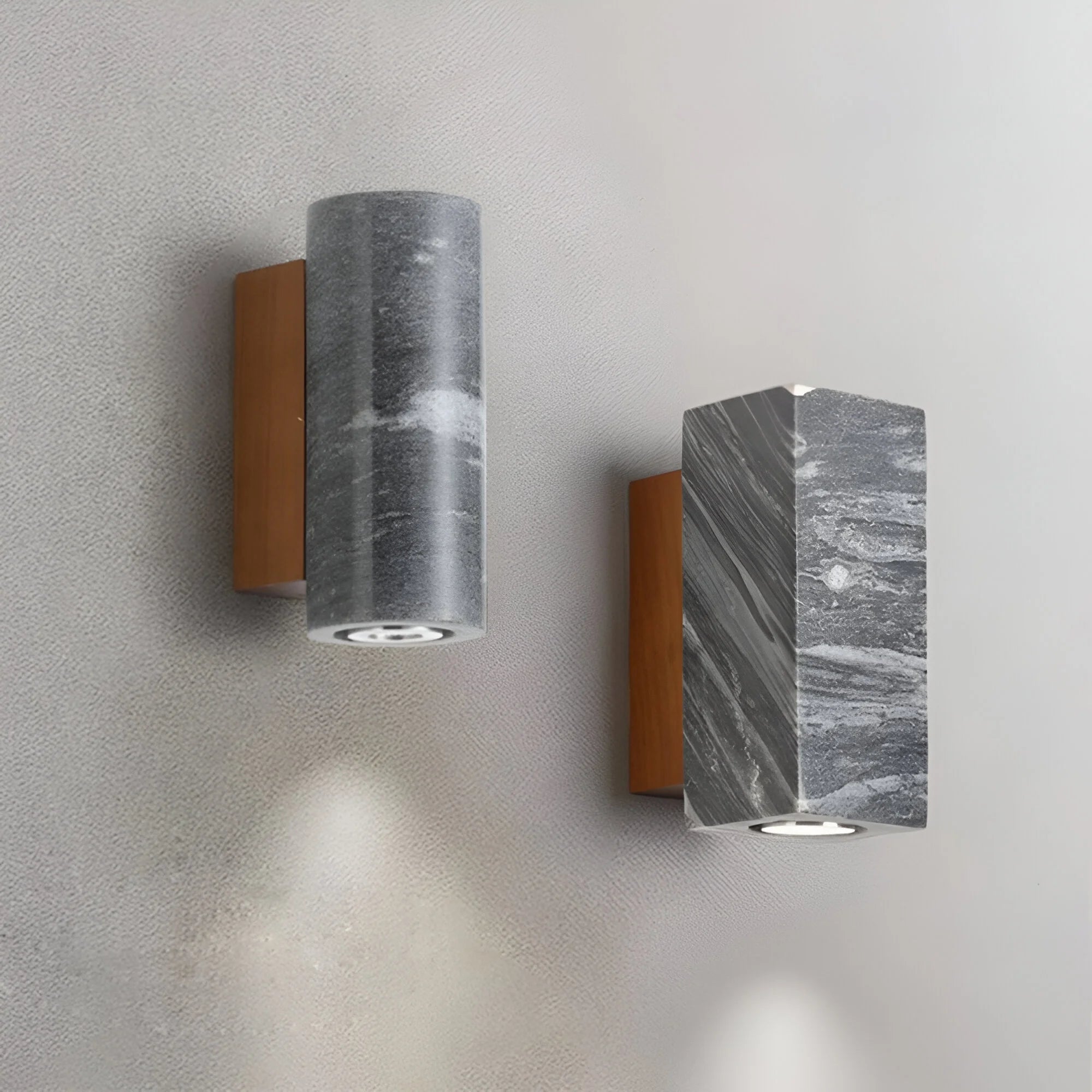 LumaStone – Grey Stone Wall Light