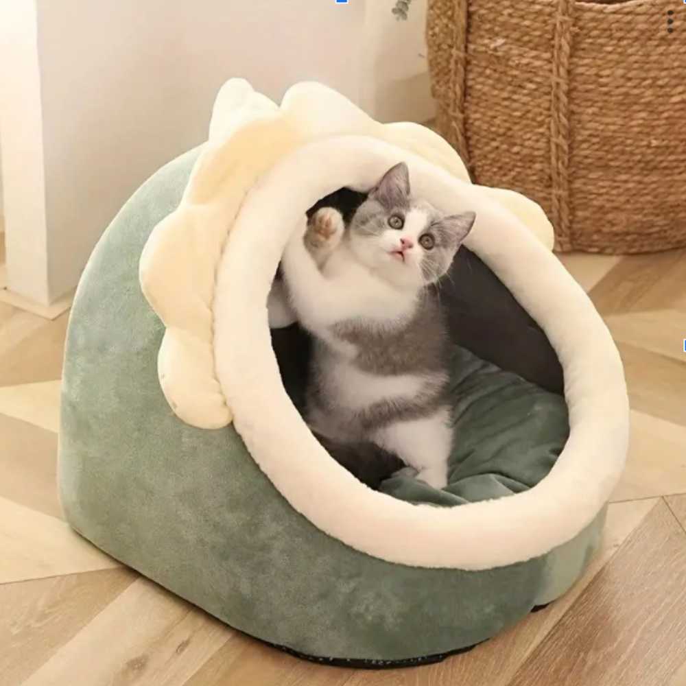 Soft Indoor Cat Cave Bed