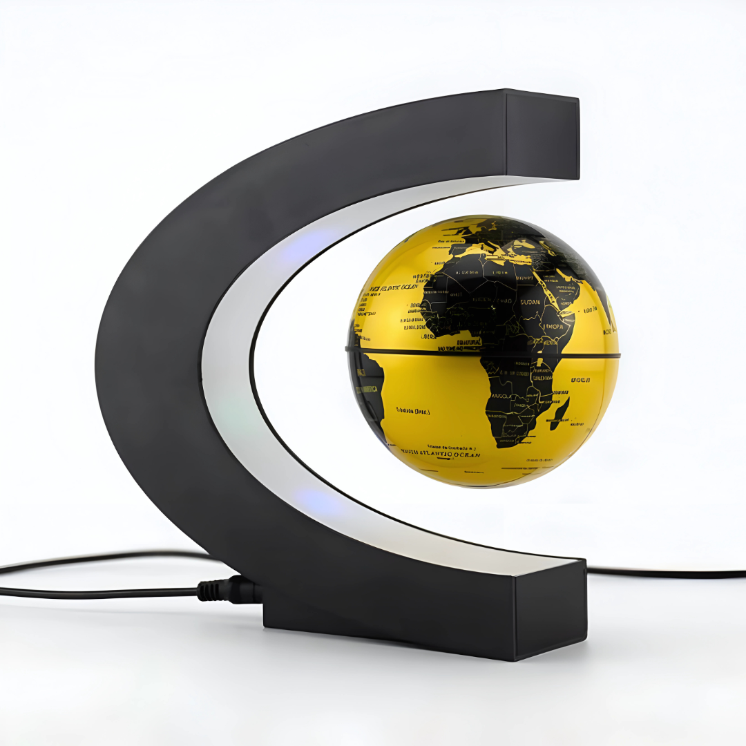 BowLift | AstroGlobe LED World Globe – Floating Globe Lamp with Magnetic Suspension