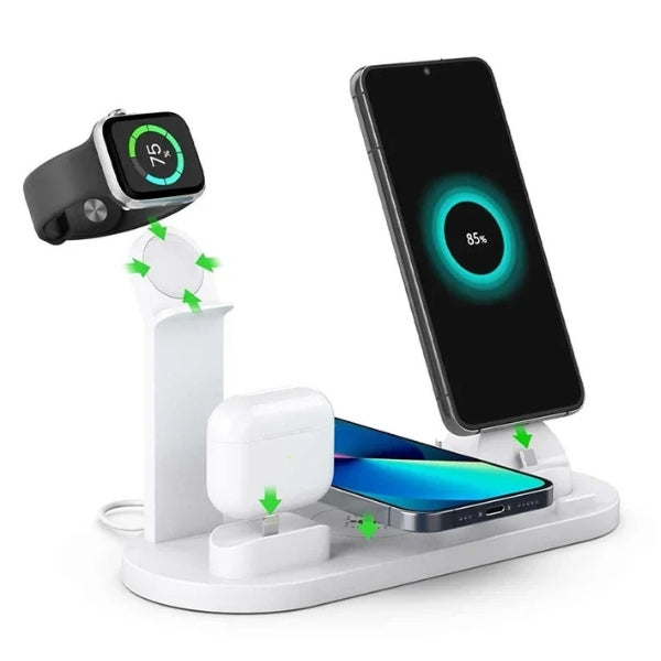 BowLift | 7-in-1 Wireless Charging Station with MagSafe & CryoBoost – Fast & Efficient Charging for iPhone, Apple Watch, and More