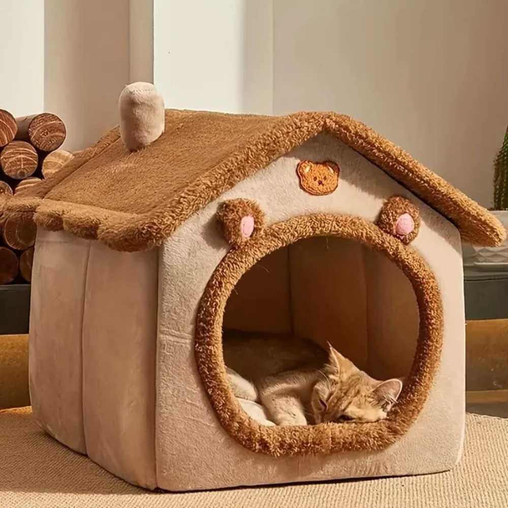 Cozy Cat House for Winter