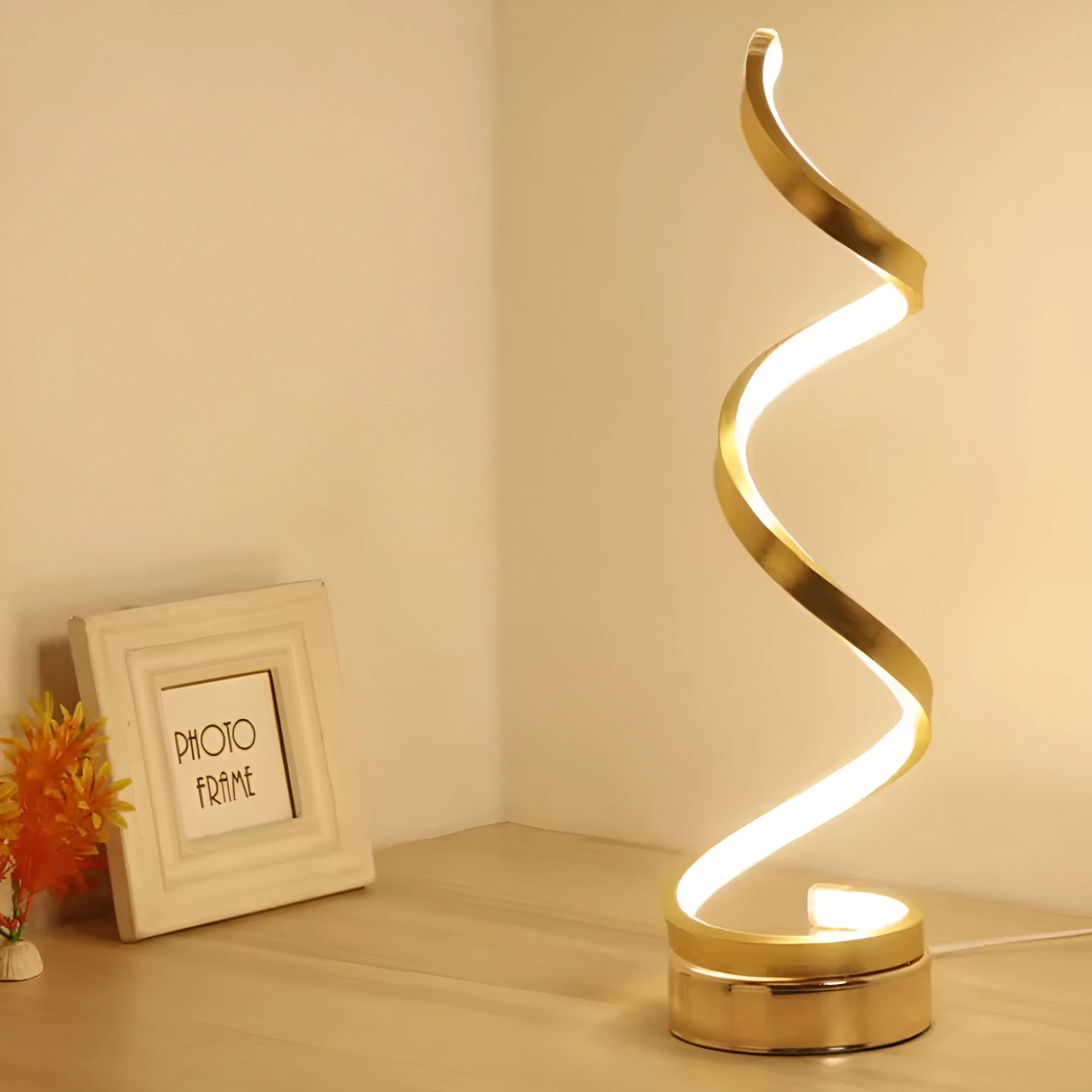 LumeSpiral – Modern LED Table Lamp