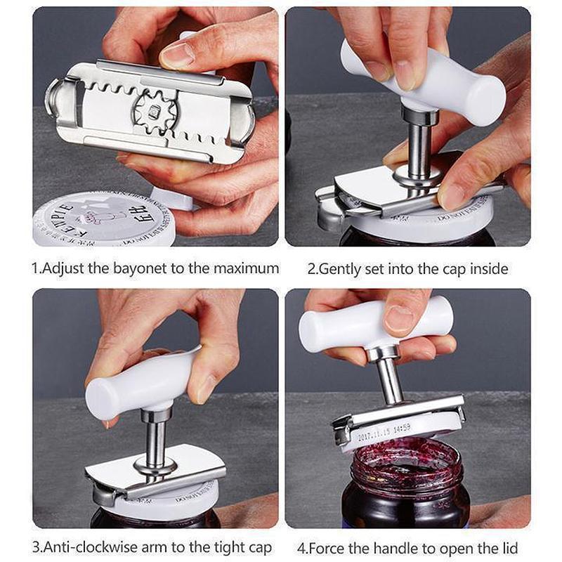 BowLift | Adjustable Stainless Steel Bottle Opener Can Seal