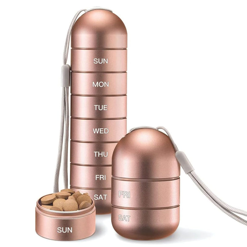 BowLift | 7-Day Portable Pill Organizer for Travel