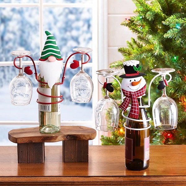 BowLift | Holiday Wine Bottle & Glass Holders - Christmas decoration