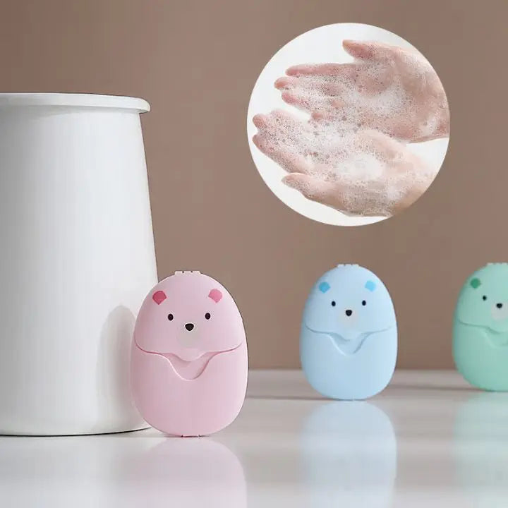 BowLift | 4 pieces | Travel soap leaves in case – compact, hygienic & practical