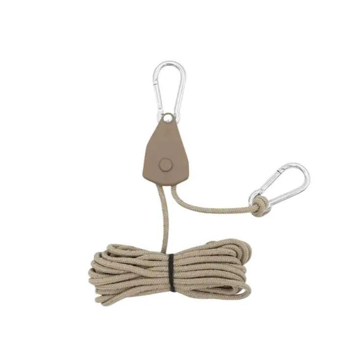 BowLift | 4 pieces | Adjustable outdoor camping rope – stable, reflective and compact