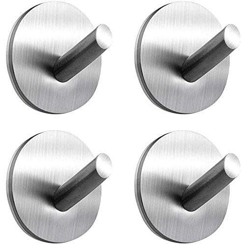BowLift | 4-Pack: Heavy Duty Durable 304 Stainless Steel Wall Hooks