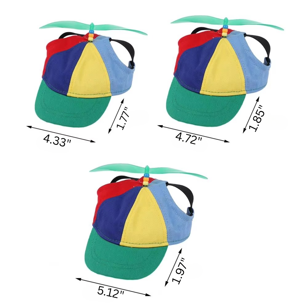 BowLift | Colorful Sunproof Propeller Dog Cap for Summer Fun