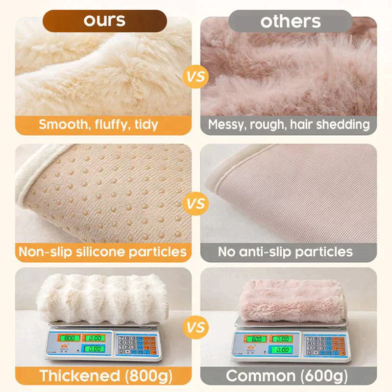 BowLift | thick rabbit plush sofa cover