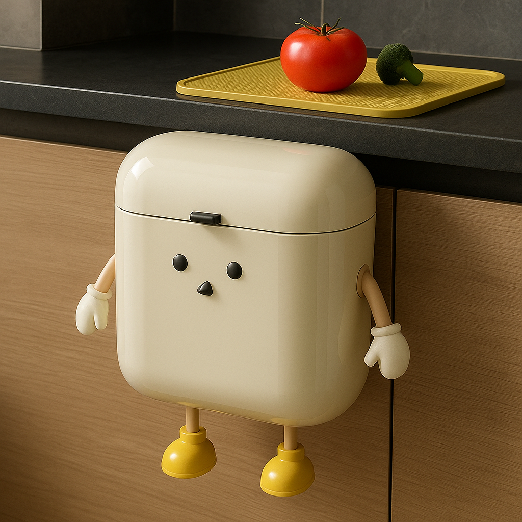 BowLift | Surprised Face Hanging Trash Can