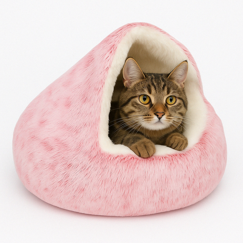 BowLift | Cat Bed Plush Cave for Anxiety Relief
