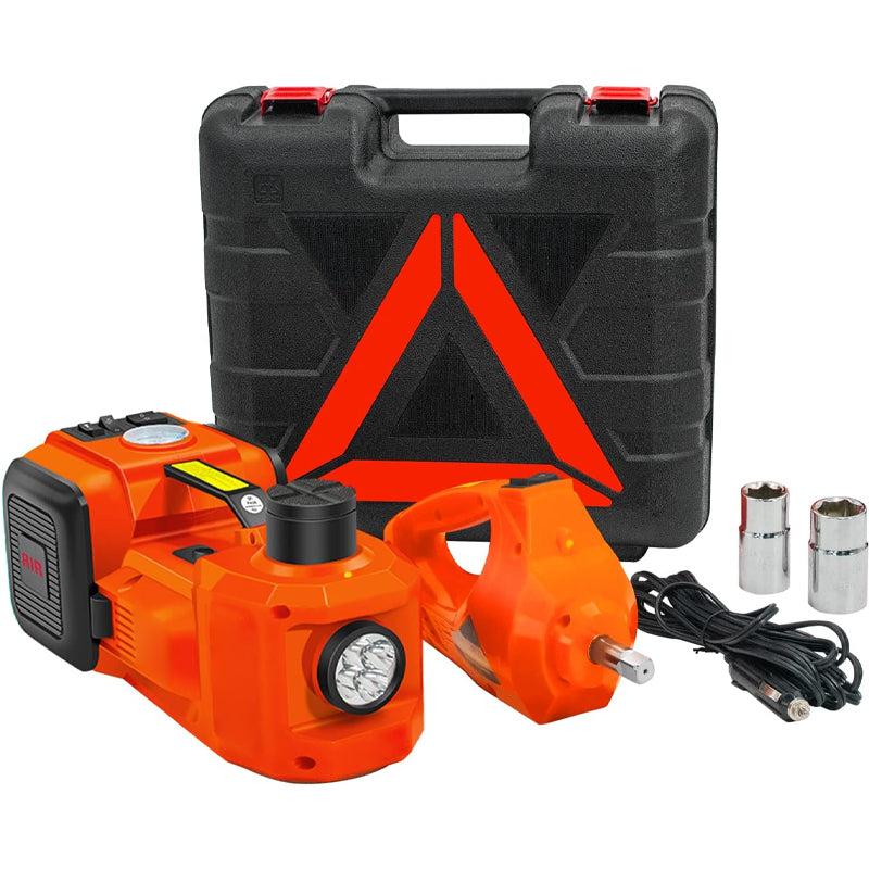 BowLift | Electric Car Jack 5 Ton 12V Hydraulic Car Jack Lift with Electric Impact Wrench for Change Tires