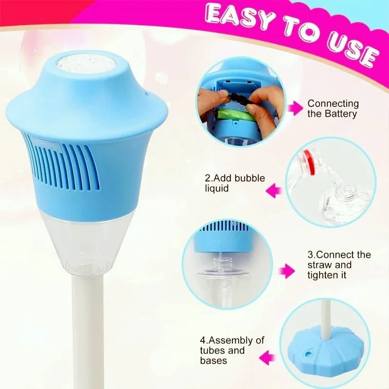 BowLift | Bubble Lamp with LED Lights & Music | Portable Leak-Proof Party Decor | 30×19cm