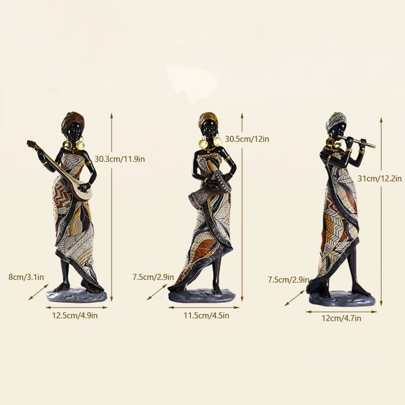 BowLift | African Female Musician Sculpture