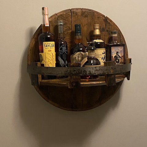 BowLift | Bourbon whiskey barrel shelf
