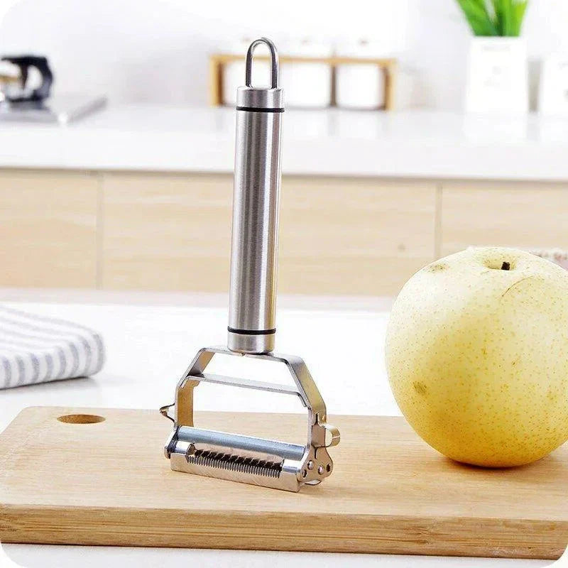 BowLift | DuoSchaaf | Double Vegetable Peeler made of Stainless Steel with Julienne Function