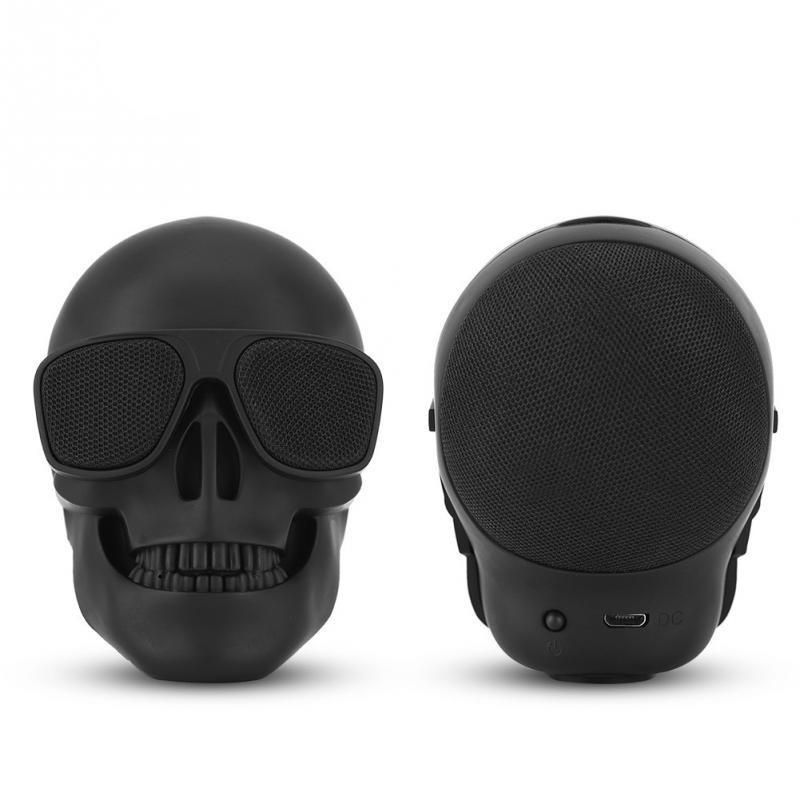 BowLift | Black Skull Speaker Bluetooth  Stereo Speaker