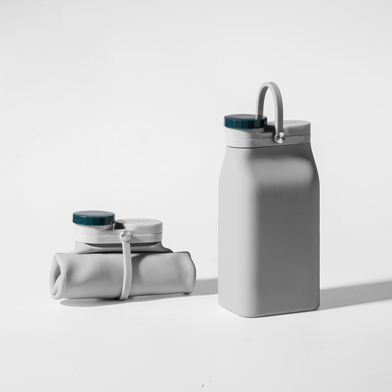 BowLift | Portable Silicone Water Bottle, with High-Temperature Resistant Design, Easy to Clean, Foldable, Large Capacity and Food Grade Silicone, for Travel, Sports, Camping and More
