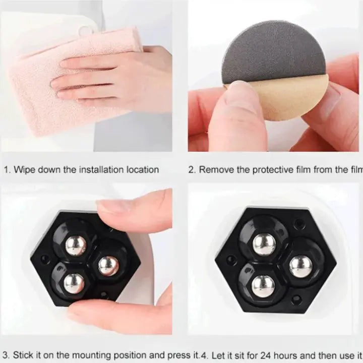 BowLift | 4+4 | 360° Redatable 3-Ball Wheels