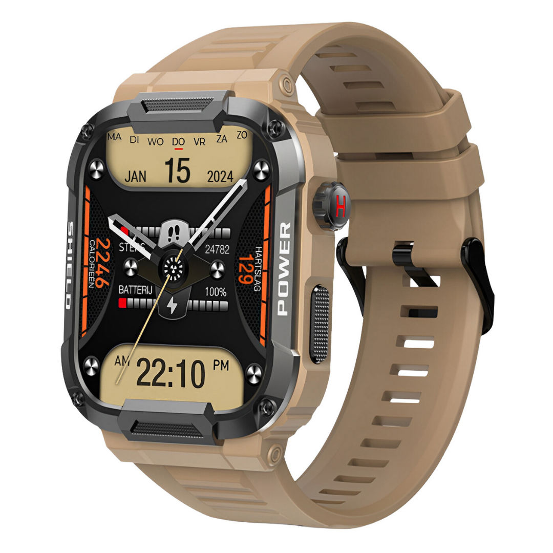BowLift | IronPulse X1 Robust Smartwatch – Shock Resistant, Waterproof & Health Monitor
