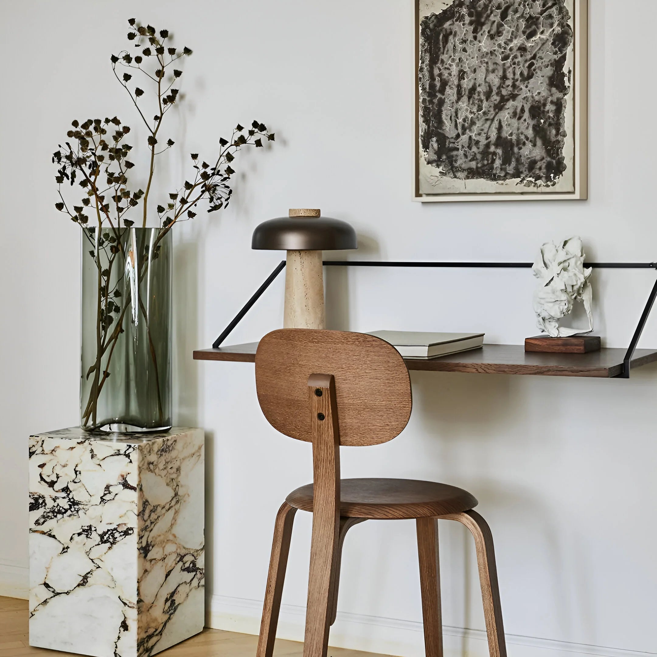 TerraGlow – Travertine Stone Table Lamp