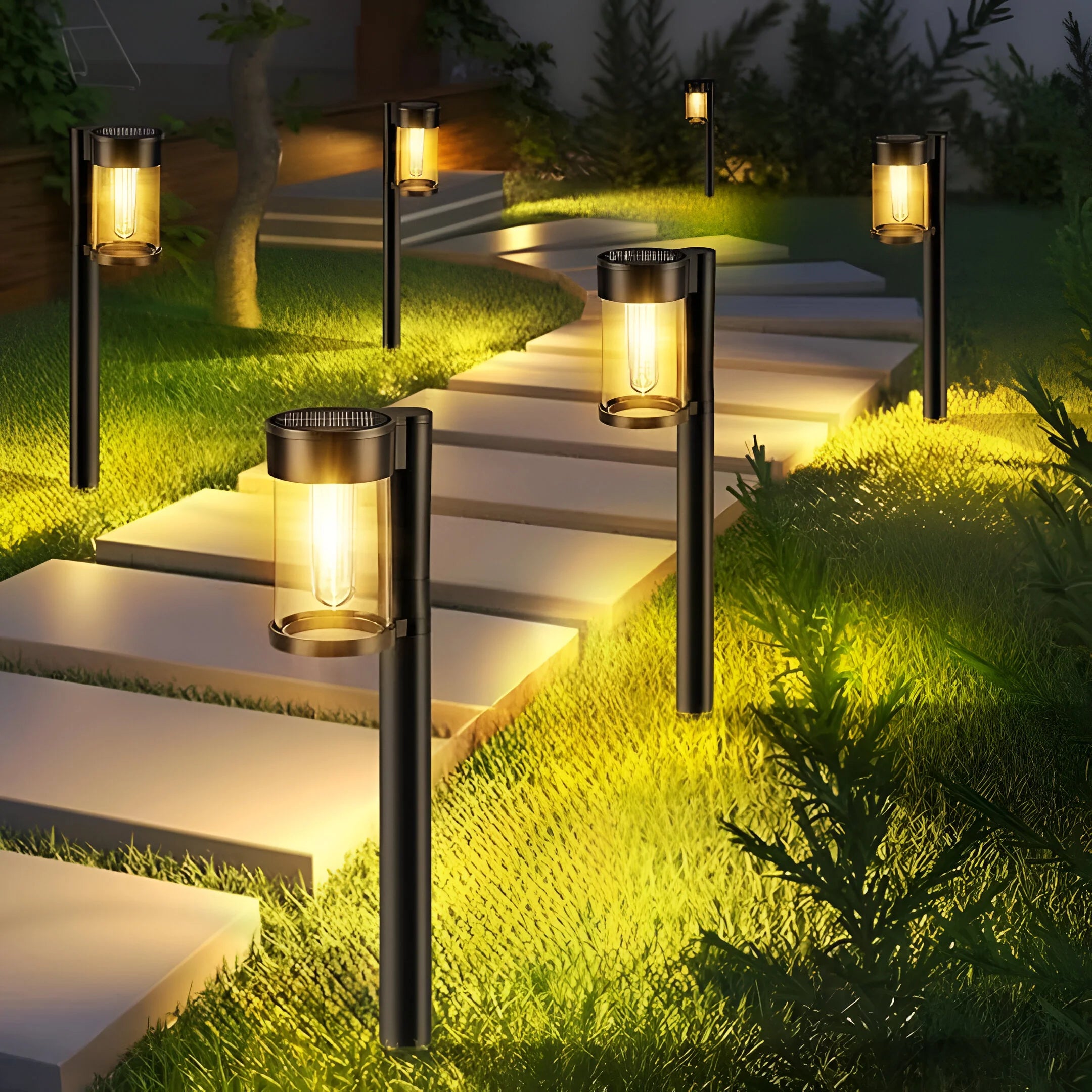 LumiGlow – Solar Garden Pathway Garden Lights