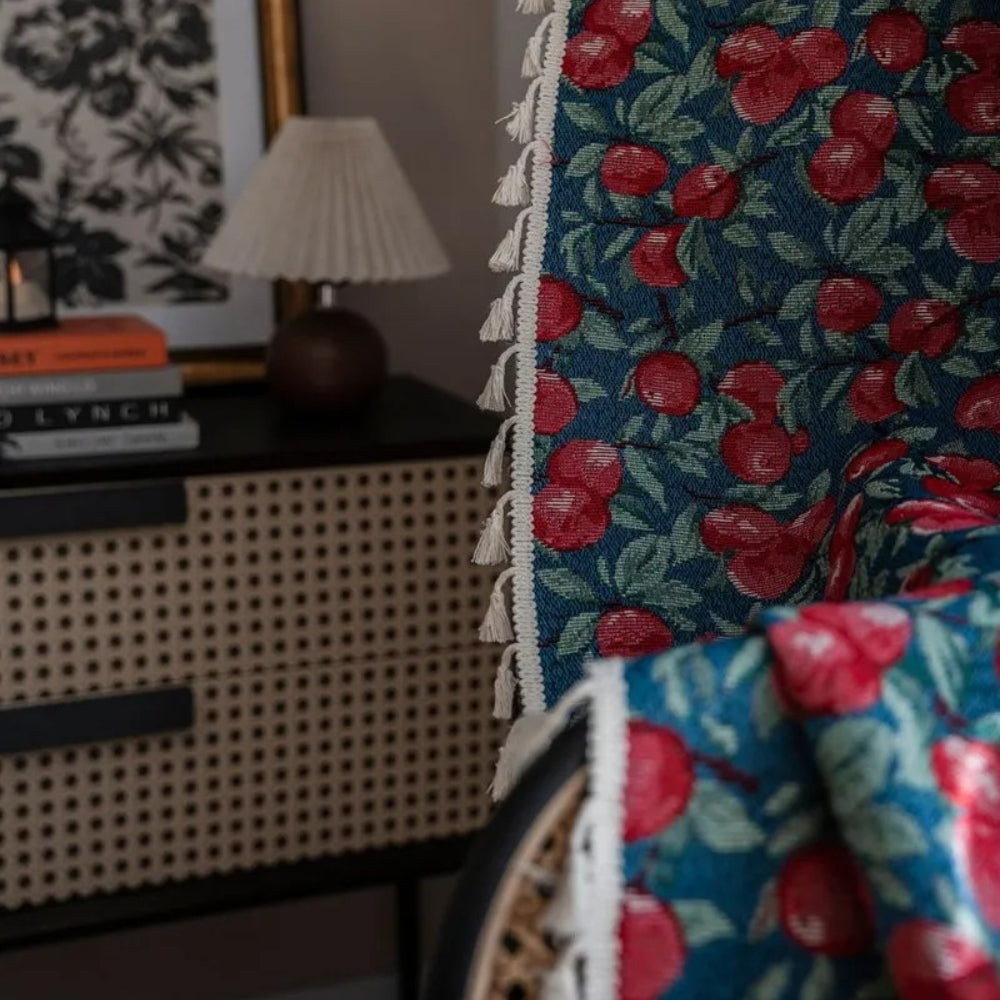 BowLift | Cherry Bloom Botanical Tassel Curtain