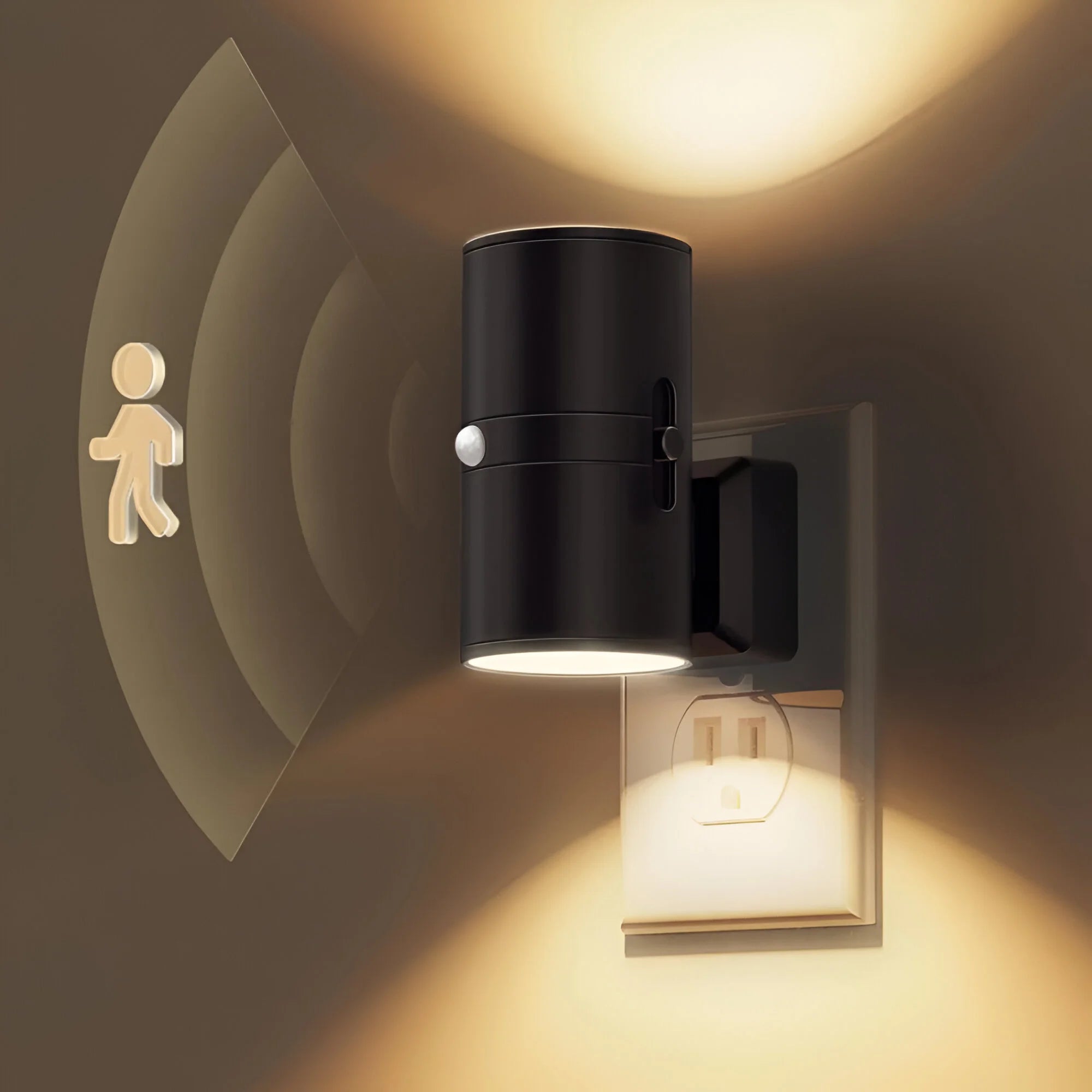 LumiEase – Plug-In Sensor Wall Light