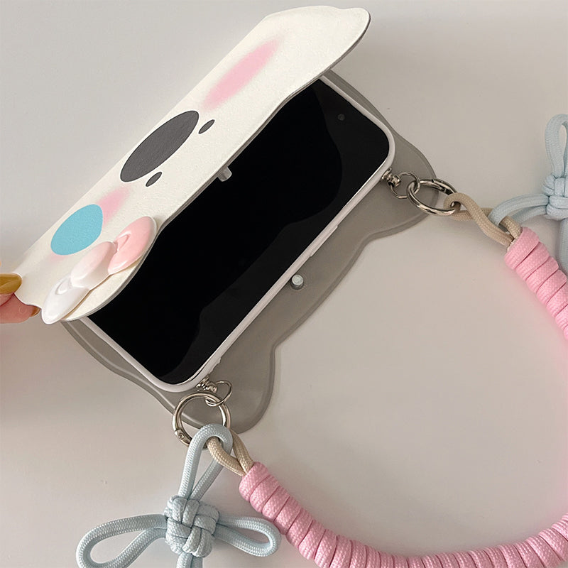 BowLift | Insta-Style Cartoon Westie Flip-Phone Case