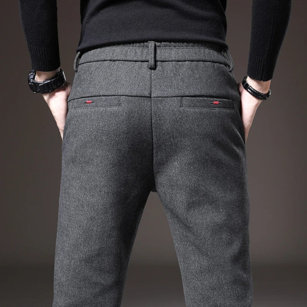 Tailored Cotton Blend Pants