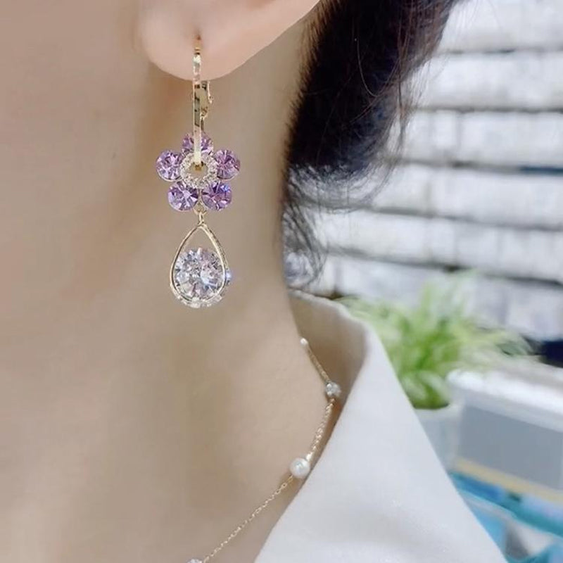 BowLift | Fashion Flower Crystal Earrings
