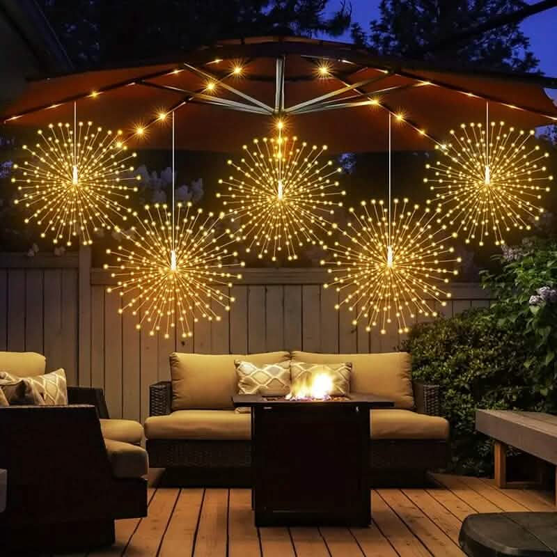 BowLift | 5-Pack: 450 LED Solar Starburst Sphere Lights